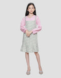 Sweet Miss Midi Dress Overall Bunga Anak Perempuan