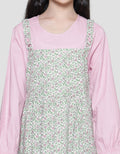 Sweet Miss Midi Dress Overall Bunga Anak Perempuan