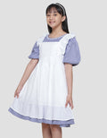 Sweet Miss Ruffle Chest Midi Dress Anak Perempuan