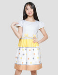 Sweet Miss Top Plain Ruffled Bottom Onde Girls Dress