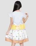 Sweet Miss Top Plain Ruffled Bottom Onde Girls Dress