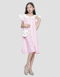 Sweet Miss Bordir Bunny Midi Dress Anak Perempuan