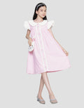 Sweet Miss Bordir Bunny Midi Dress Anak Perempuan