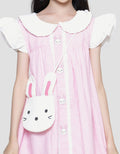 Sweet Miss Bordir Bunny Midi Dress Anak Perempuan