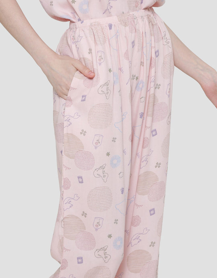 Disney Princess Outline Polka Dot Women's Pajamas Set