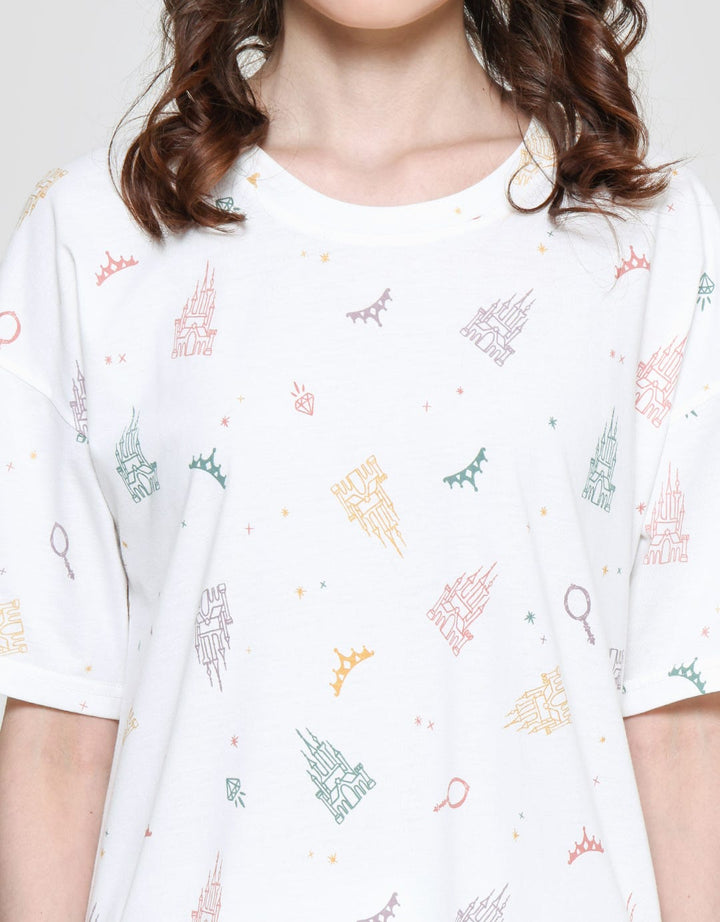 Disney Women's Princess Print Pajamas Set