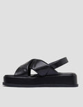 Triset Cross Strap Sandal Flat Wanita