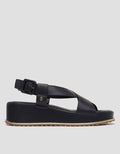 Triset Buckle Strap Sandal Wedges Wanita