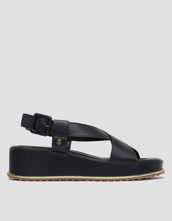 Triset Buckle Strap Women's Wedges Sandals