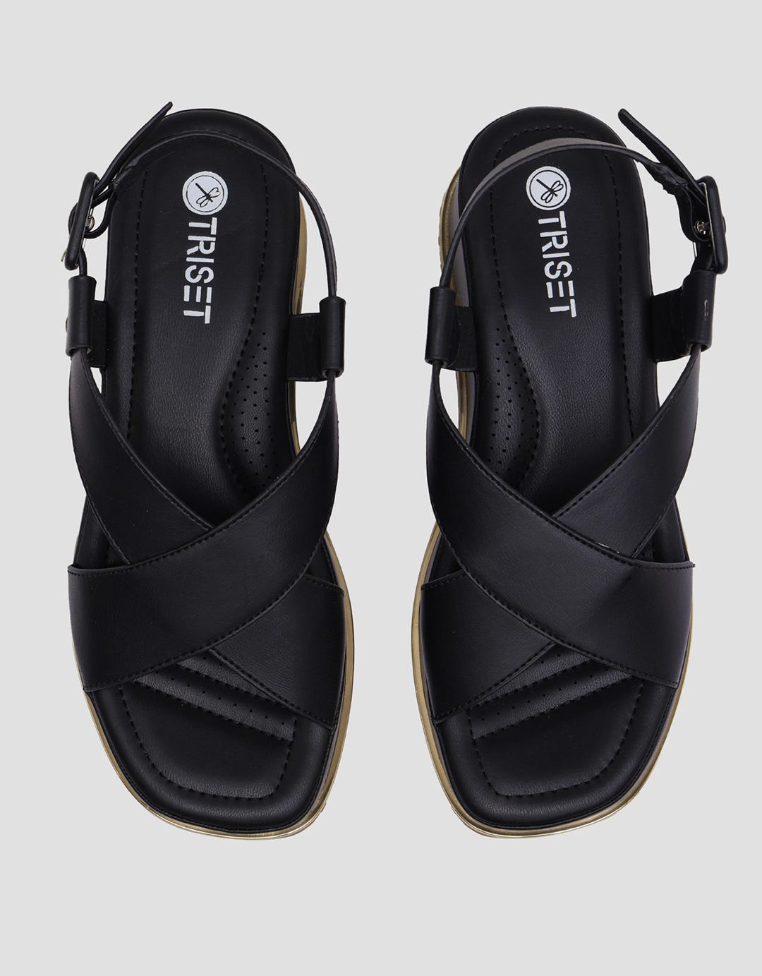 Triset Buckle Strap Women's Wedges Sandals