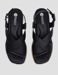 Triset Buckle Strap Sandal Wedges Wanita