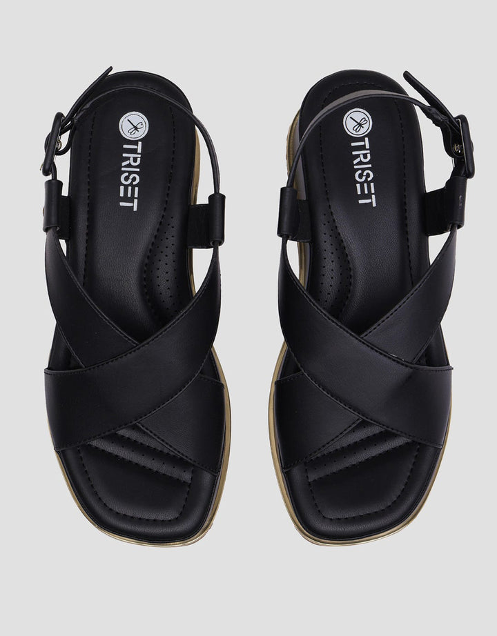 Triset Buckle Strap Women's Wedges Sandals