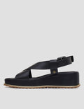 Triset Buckle Strap Sandal Wedges Wanita