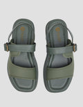 Triset Buckle Strap 2 Sandal Flat Wanita