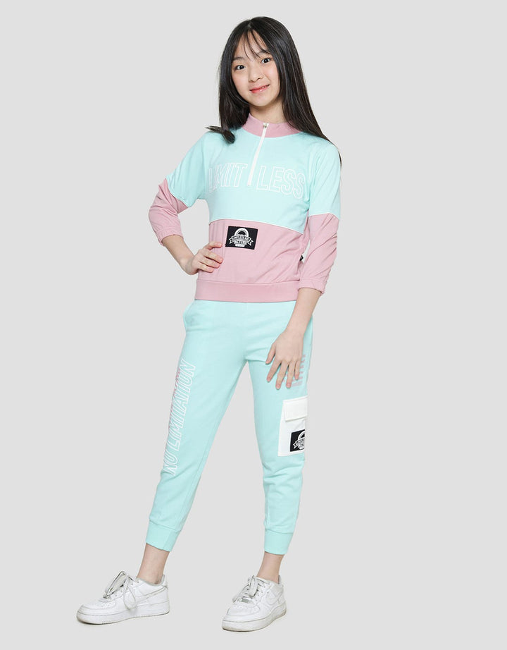 Nevada Crop Zipper Sweater Girls