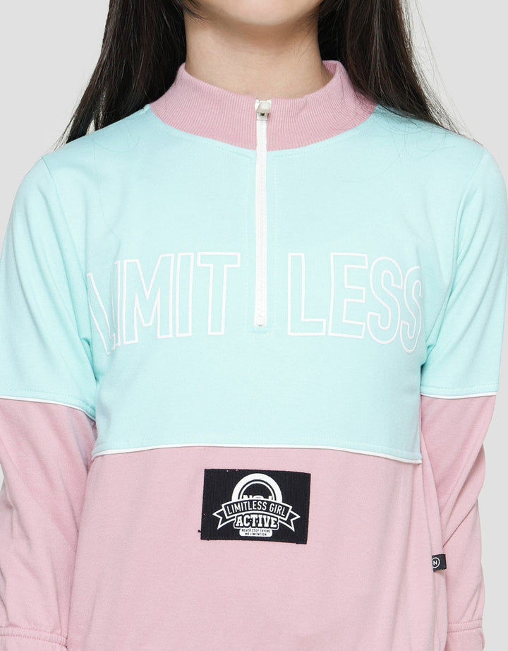 Nevada Crop Zipper Sweater Girls