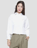 Triset Casual Crop Style Blouse Wanita