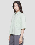 Triset Big One Pocket Casual Blouse Wanita