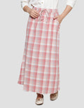 Triset Check Print Rok Wanita