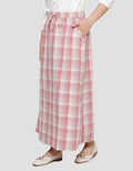 Triset Check Print Rok Wanita