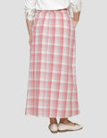 Triset Check Print Rok Wanita