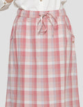 Triset Check Print Rok Wanita