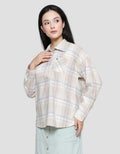 Triset Casual Checks Abs Blouse Wanita