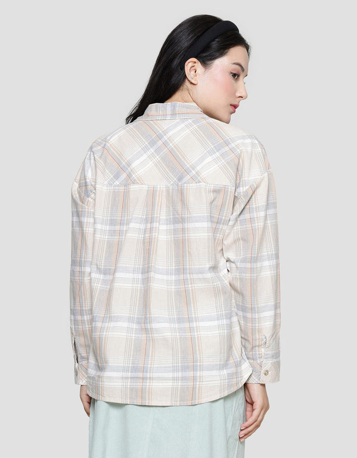 Triset Casual Checks Abs Blouse Women