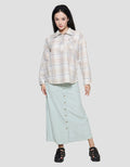 Triset Casual Checks Abs Blouse Wanita