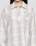Triset Casual Checks Abs Blouse Wanita