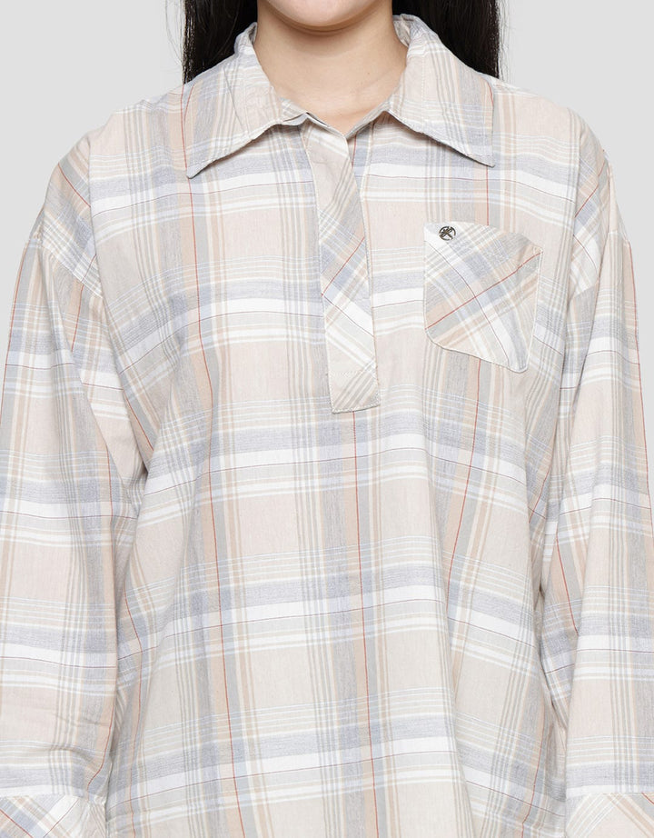 Triset Casual Checks Abs Blouse Women