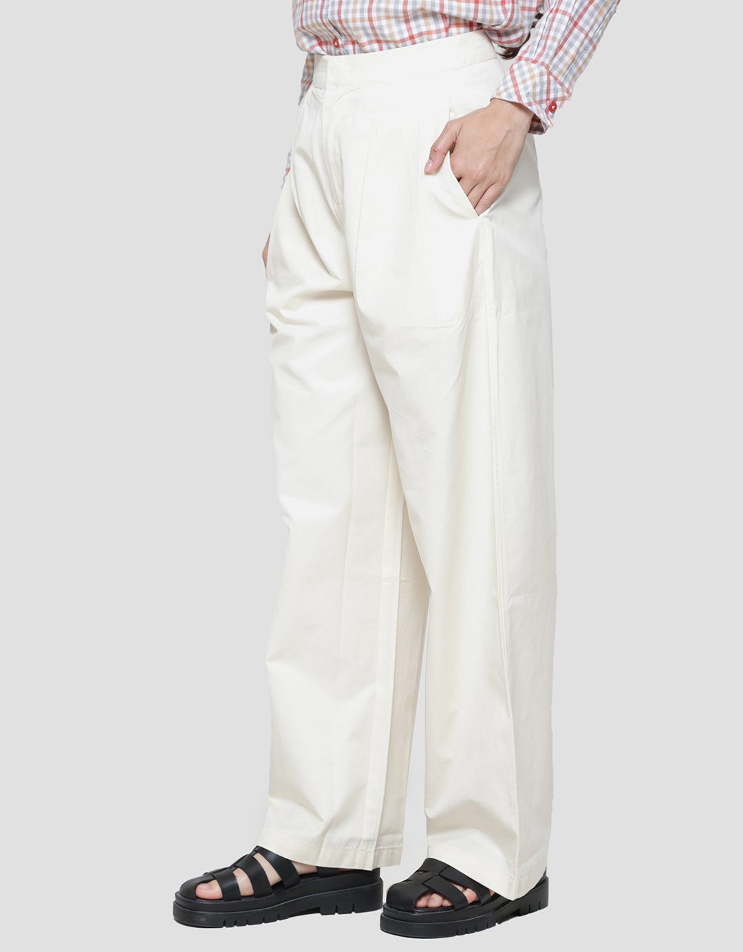 Triset Plain Look Women's Casual Long Pants