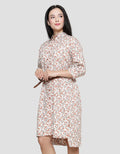 Triset Ladies Flower Print Dress Wanita