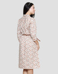 Triset Ladies Flower Print Dress Wanita
