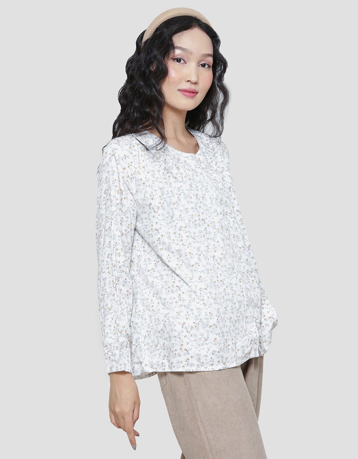 Triset Floral Full Print Women's Blouse