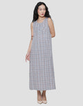 Women's Triset Sleeveless Plaid Look Dress