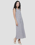 Women's Triset Sleeveless Plaid Look Dress