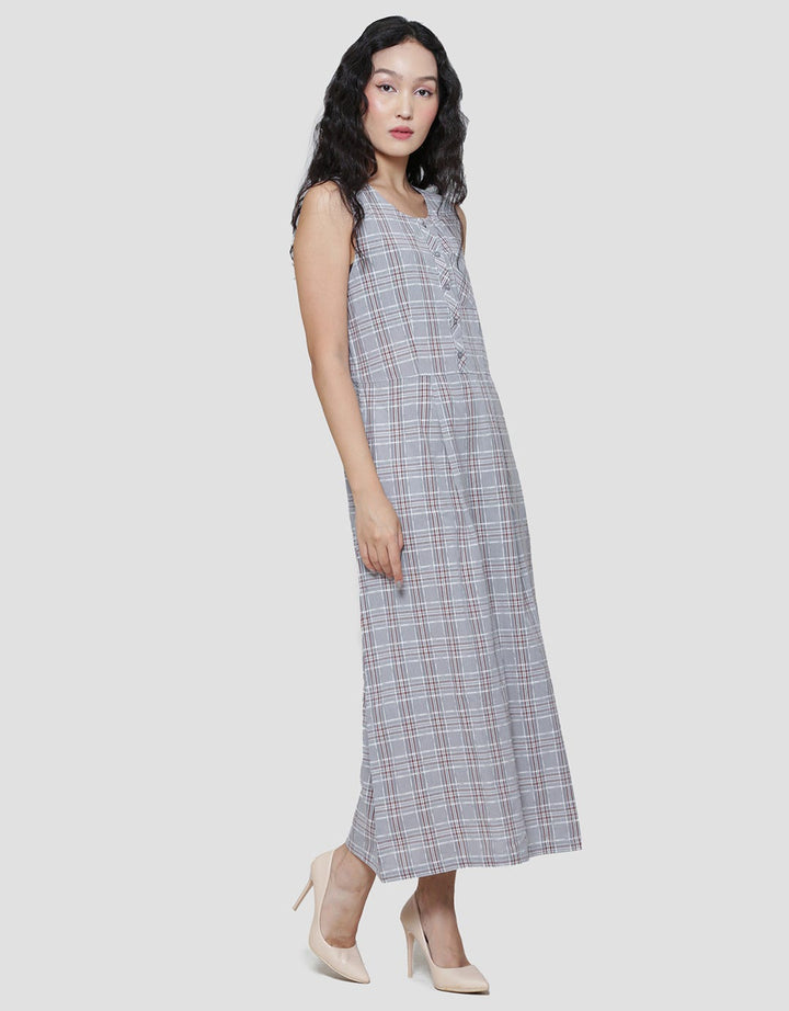 Women's Triset Sleeveless Plaid Look Dress