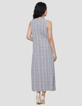 Women's Triset Sleeveless Plaid Look Dress