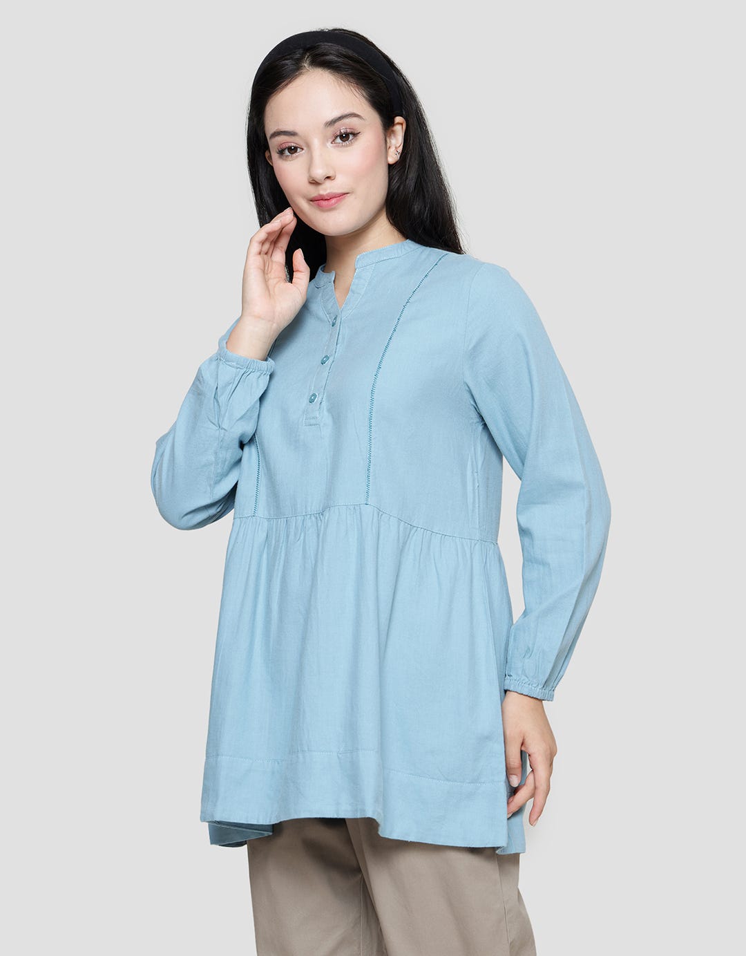 Triset Ladies Flare Bottom Blouse for Women
