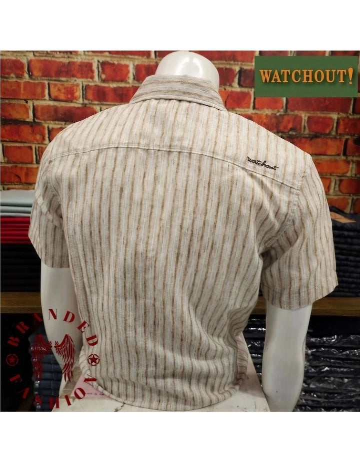 Watchout Motif Kemeja Pria