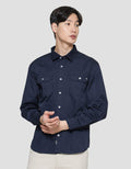 Watchout Jean's Basic Kemeja Lengan Panjang Pria