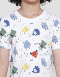 Little M Monster Full Print Boys Short Sleeve T-Shirt