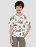 Little M Full Print Tiger Kaos Lengan Pendek Anak Laki-laki
