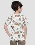 Little M Full Print Tiger Kaos Lengan Pendek Anak Laki-laki