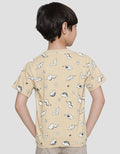 Little M Dino Fullprint Kaos Anak Laki-laki