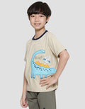 Little M Dino Boys Short Sleeve T-Shirt Application