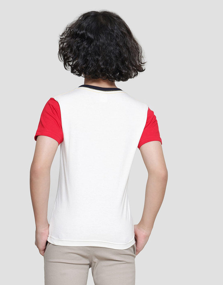Little M Firetruck Boys Short Sleeve T-Shirt