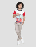 Little M Firetruck Boys Short Sleeve T-Shirt