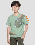 Little M Dino Cucuk Boys Short Sleeve T-Shirt